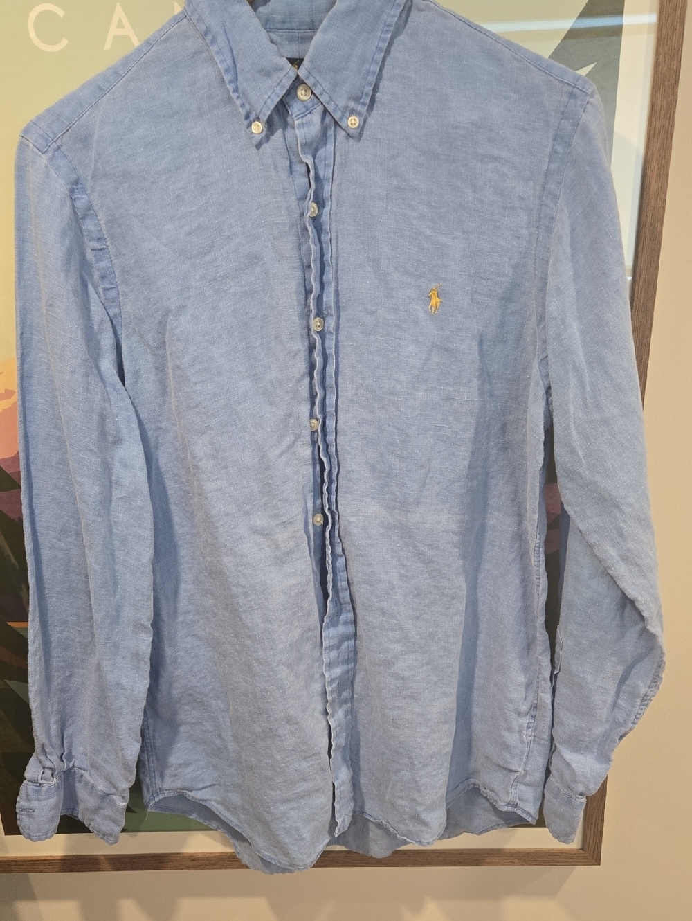 RL Linen wash wear sz M